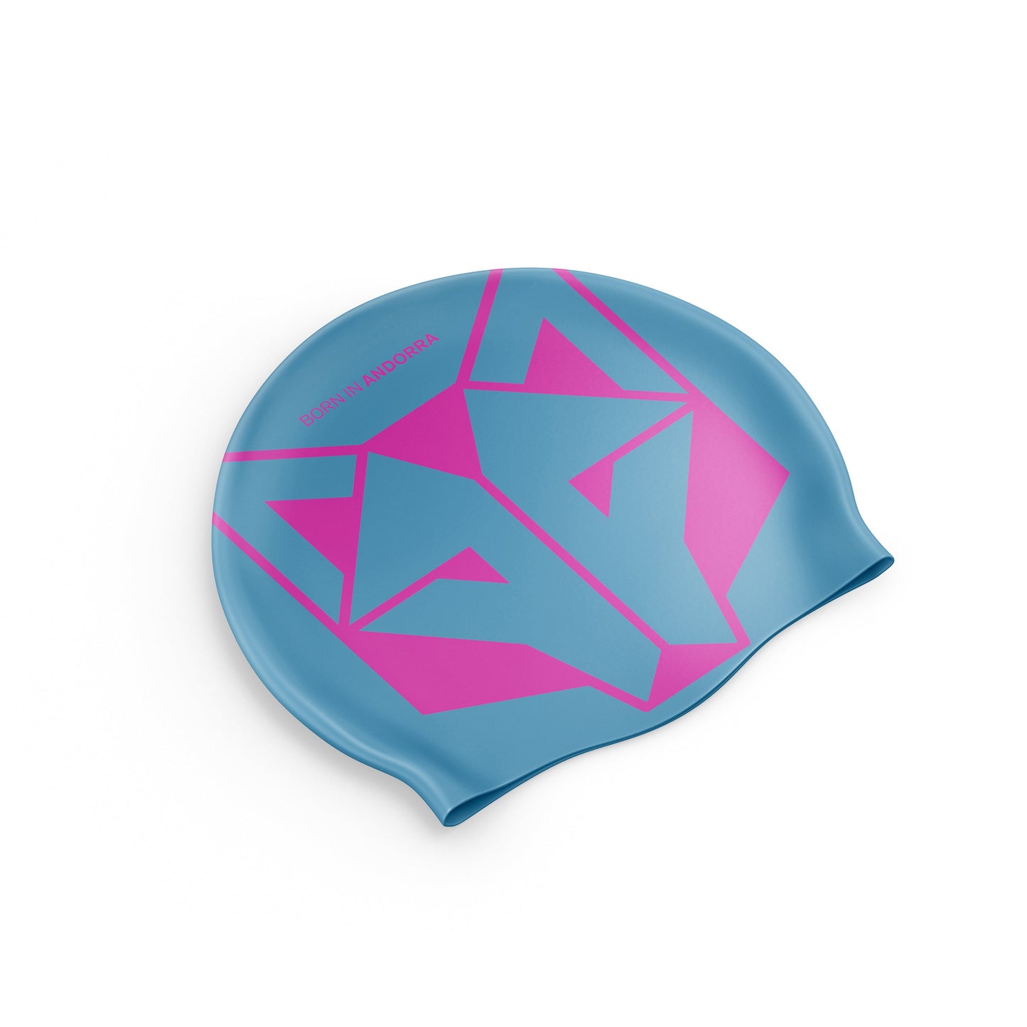Bonnet natation - Light Blue & Fluo Pink