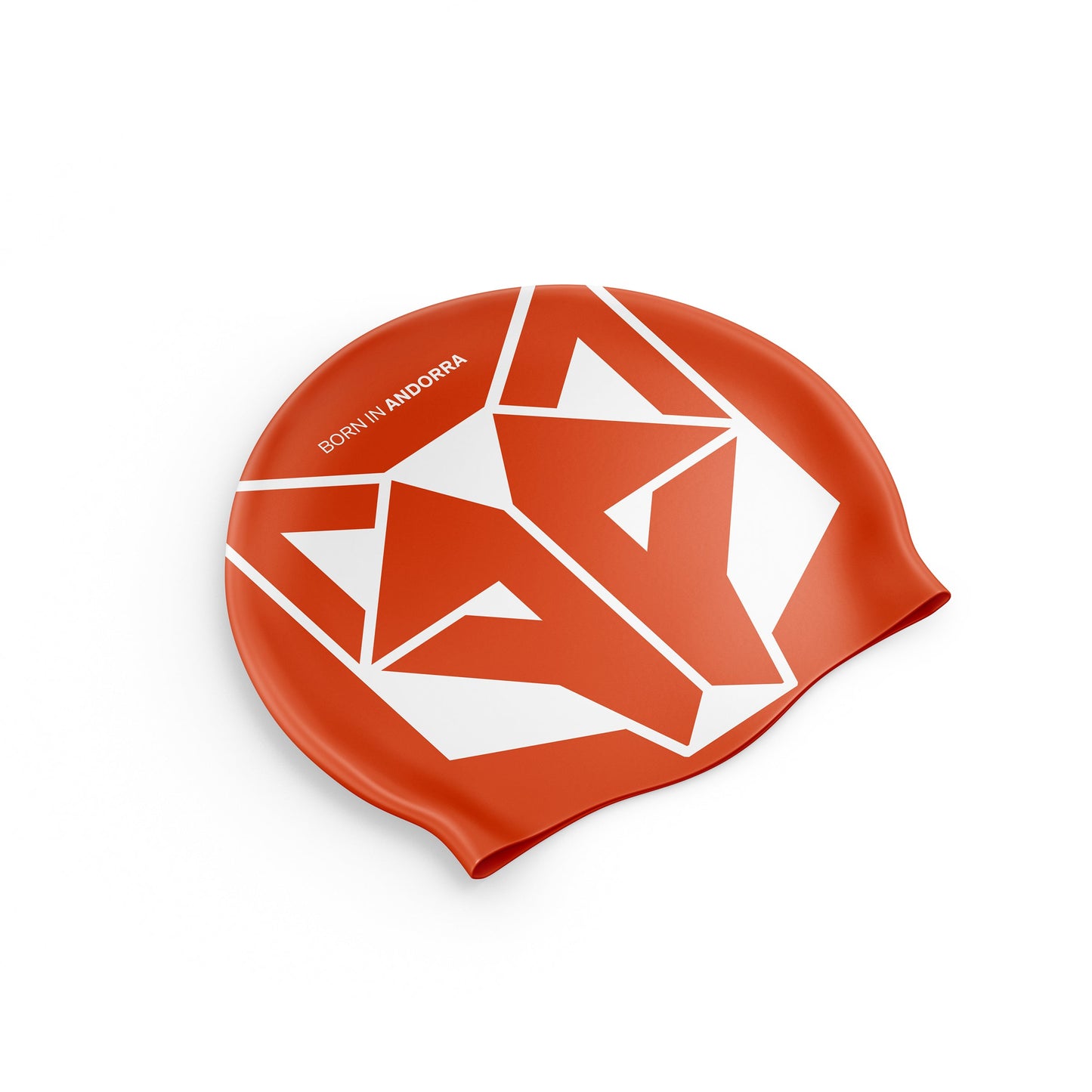 Bonnet natation - Fluo Orange & White