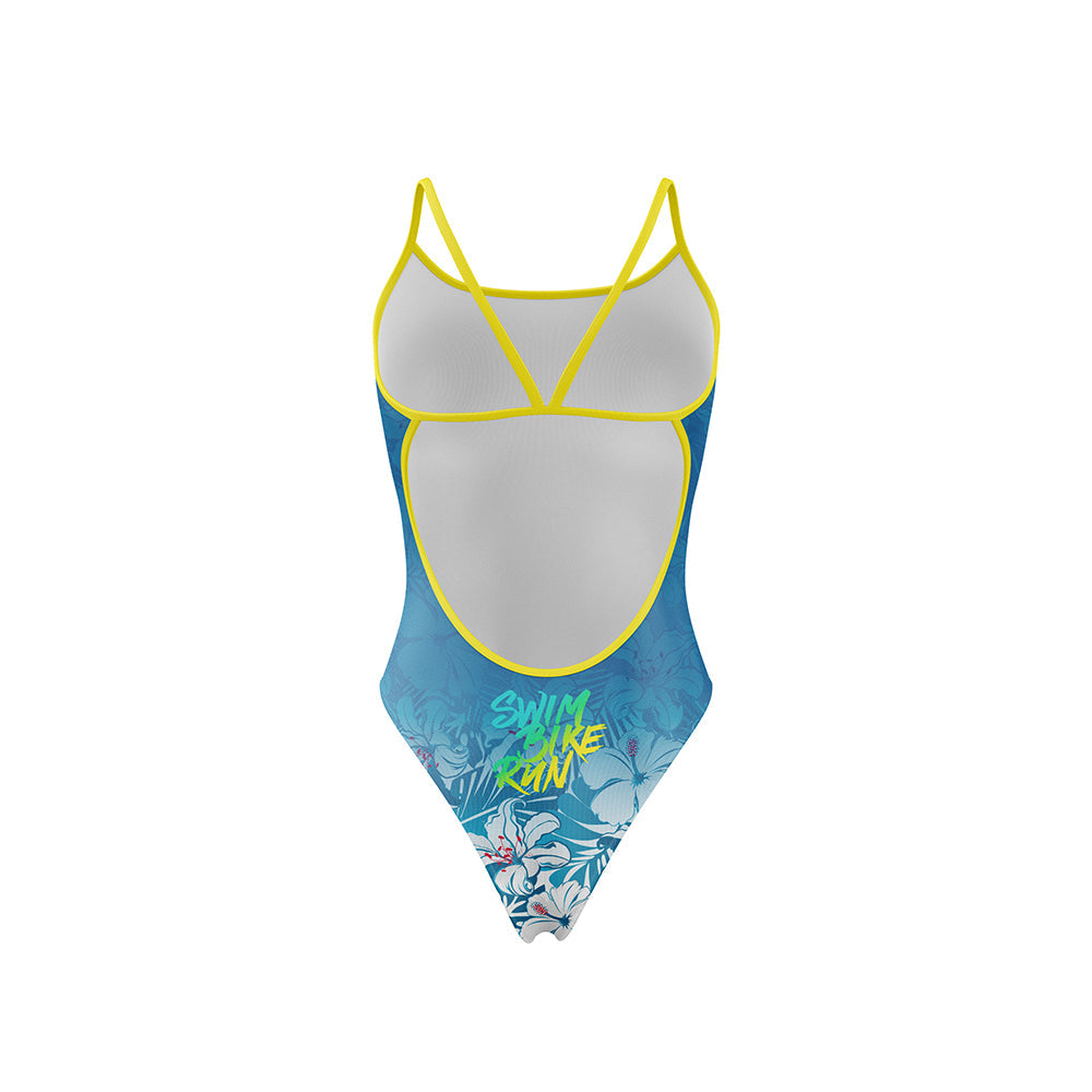Maillot Femme - Swim Bike Run Flower