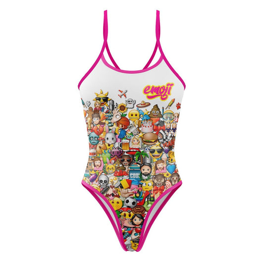 Women's Swimsuit - Big Wave Emoji
