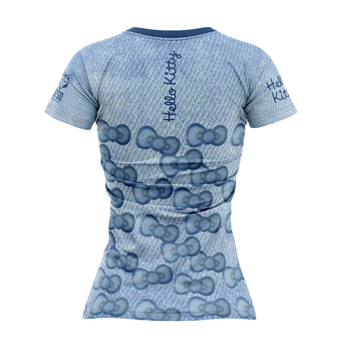 Damen-/Kinder-T-Shirt - Hallo Kitty Jeansstoff