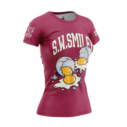 T-Shirt Femme - S.W.Smiley Concrete Canvas Egg