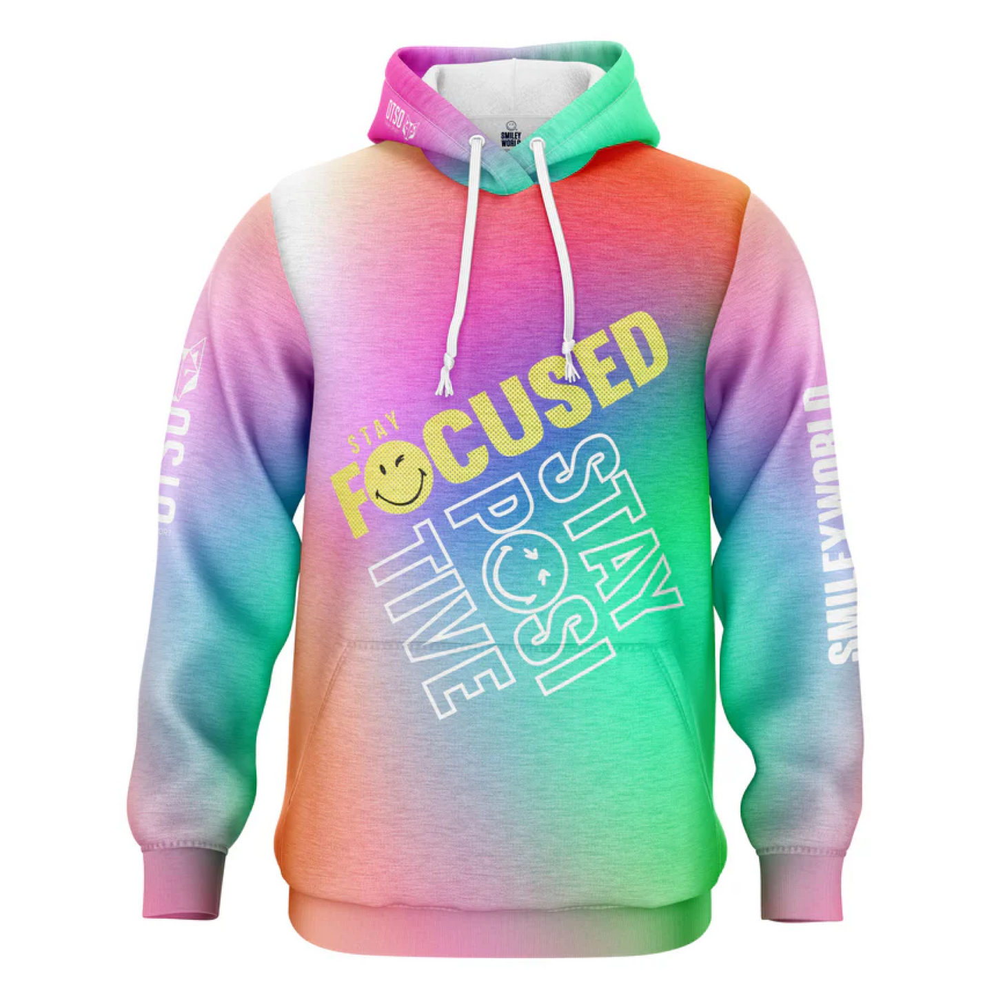 Hooded sweatshirt - SmileyWorld Stay Focused (Outlet)