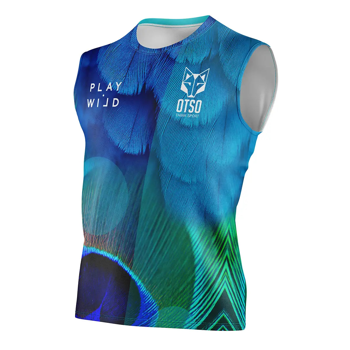 Men's Padel Tank Top - Blue Birds