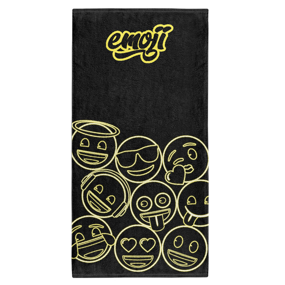 Microfiber Towel - Neon Face Symbols