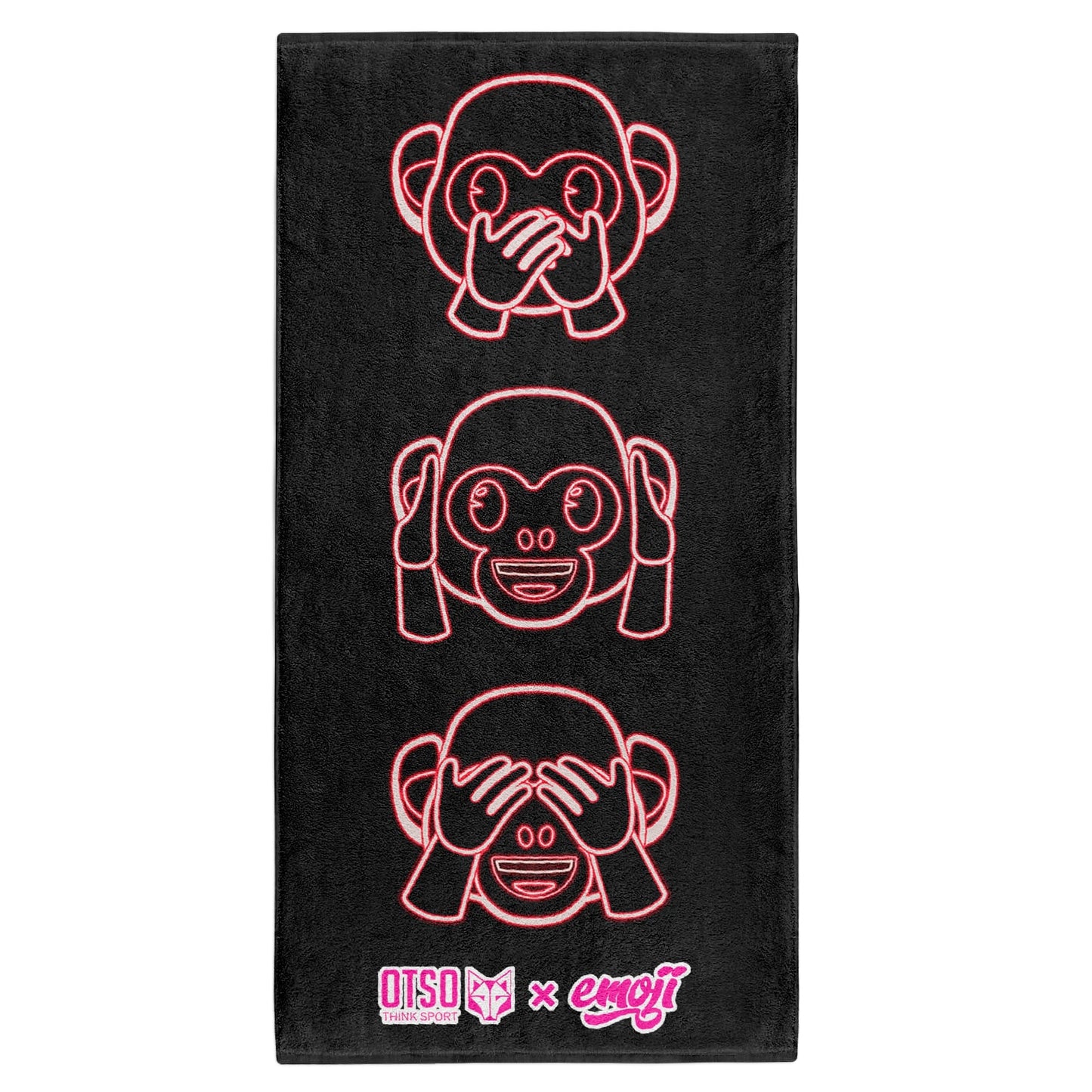 Serviette microfibre - Emoji Monkey Neon