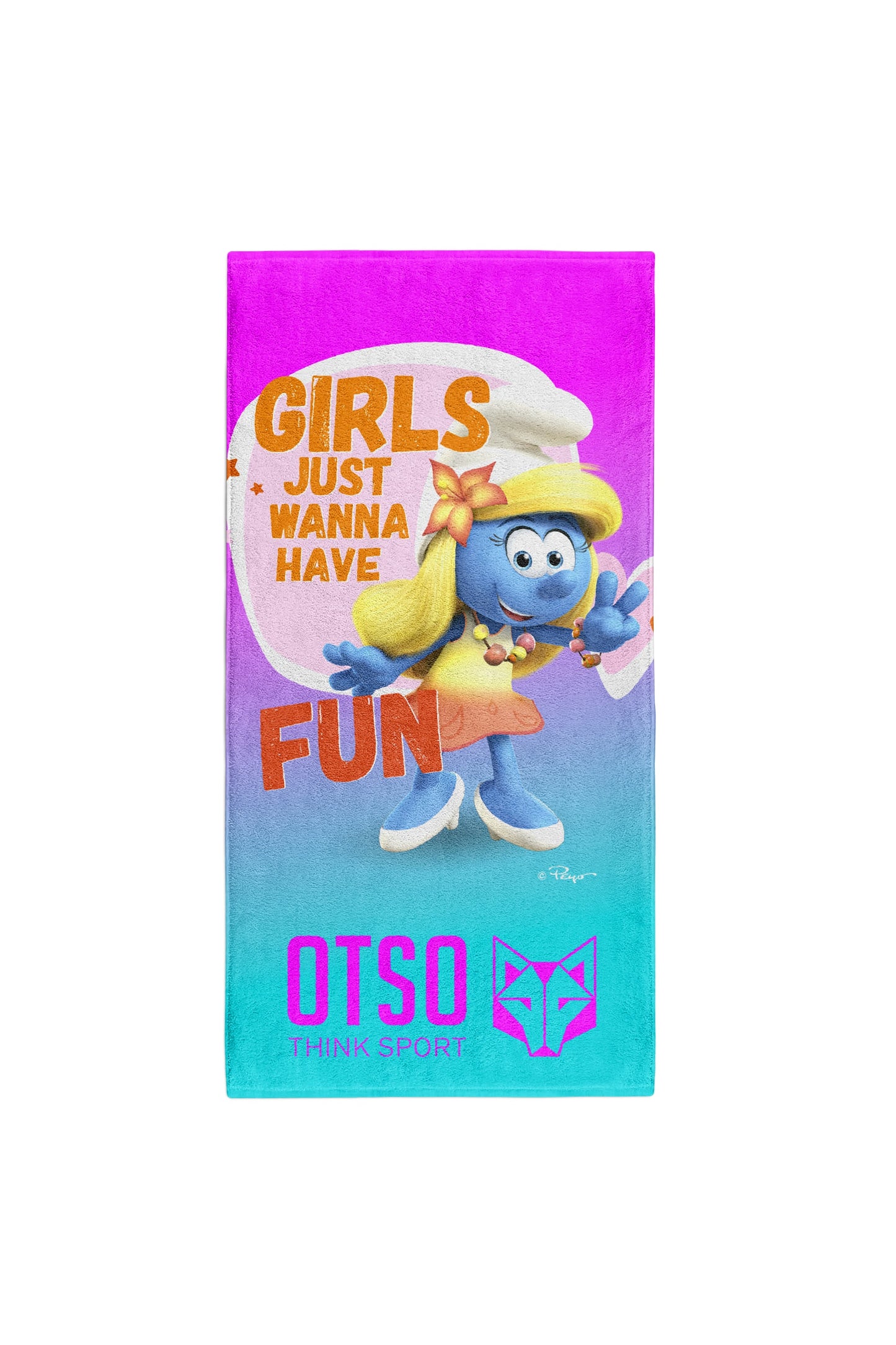 Serviette microfibre - Smurfs Have Fun