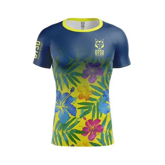 T-Shirt Homme manches courtes - Floral Blue