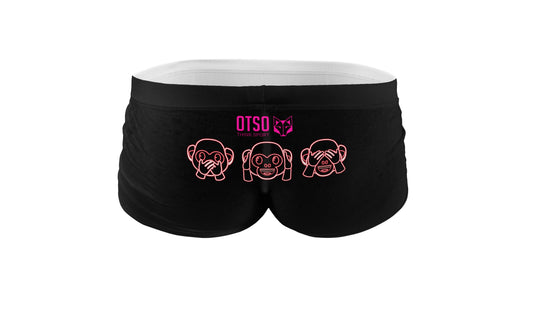 Costume da bagno boxer - Scimmia Emoji Neon