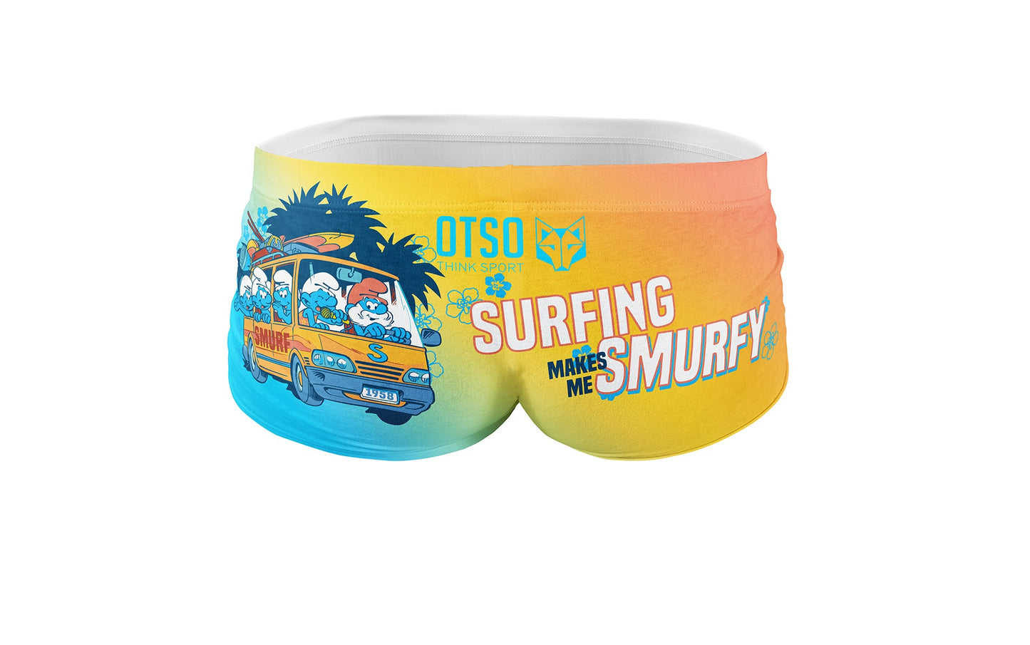 Boxer de bain - Smurf Smurfing