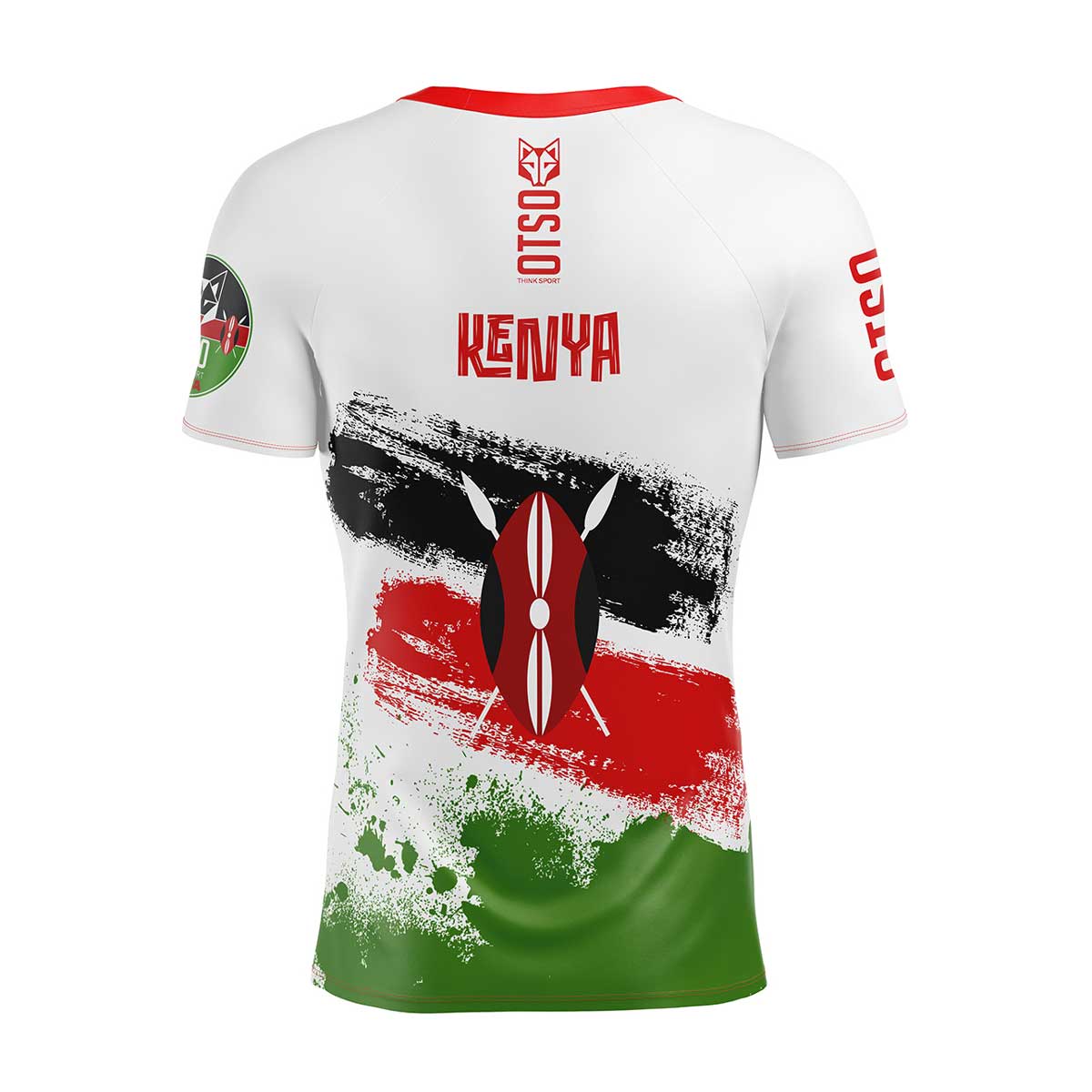 Herren-T-Shirt mit kurzen Ärmeln - Kimbia Kenia