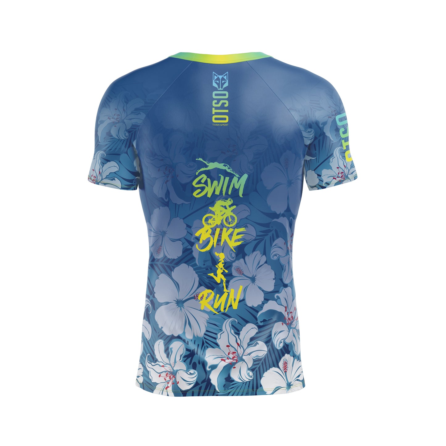 T-Shirt Homme manches courtes - Swim Bike Run Flower
