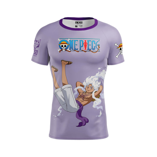 T-Shirt Homme manches courtes - One piece egghead luffy gear5 purple