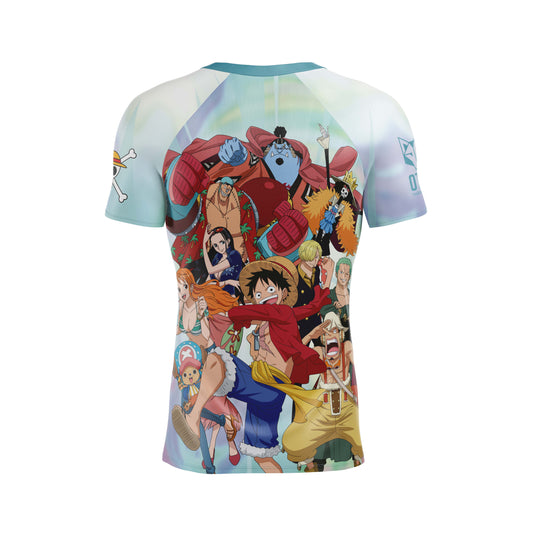 Maglietta uomo maniche corte - One Piece Fishman Luffy e la ciurma verde