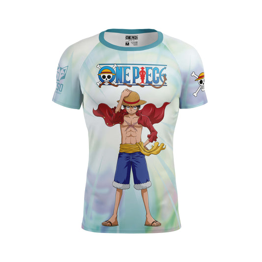 Men's short-sleeve shirt - One Piece Fishman Luffy and the crew green