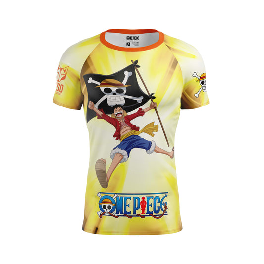 Men's short-sleeve shirt - One Piece Fishman Straw Hat Crew Yellow