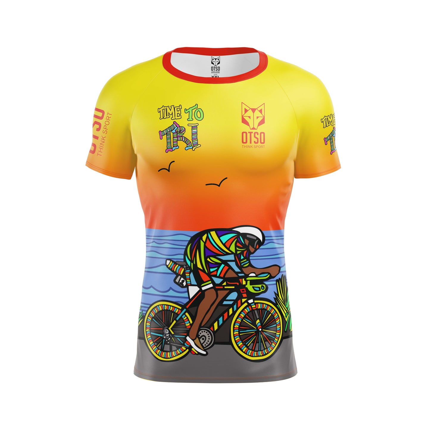 Men's short-sleeve shirt - Time to Tri Bike