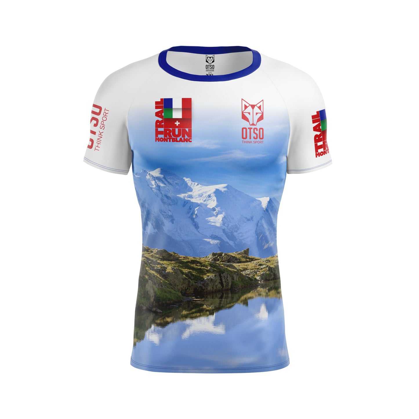 Herren-T-Shirt mit kurzen Ärmeln - Montblanc-Lauf 2024