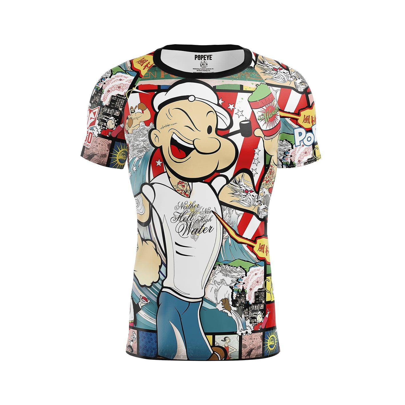 Herren-T-Shirt mit kurzen Ärmeln - Popeye Kunstschau