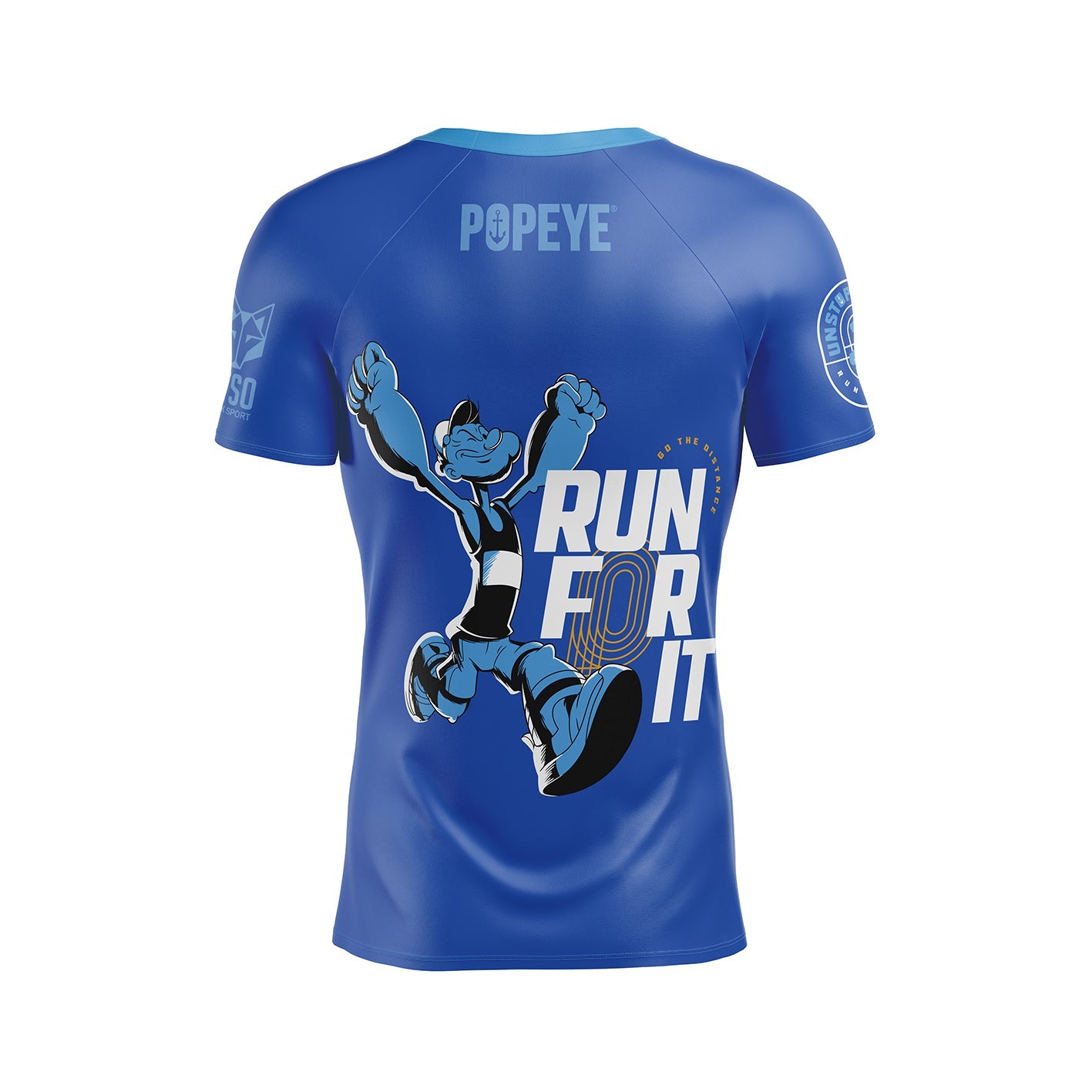 Herren-T-Shirt mit kurzen Ärmeln – Popeye Lauf dafür