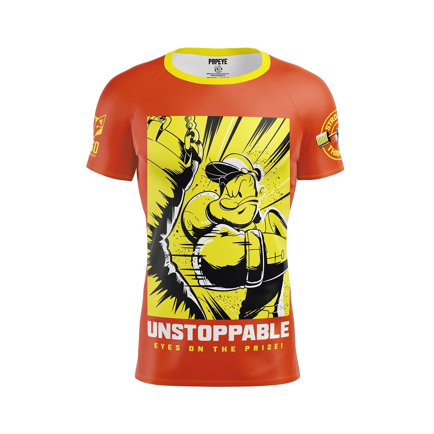 Herren-T-Shirt mit kurzen Ärmeln – Popeye Unaufhaltsam