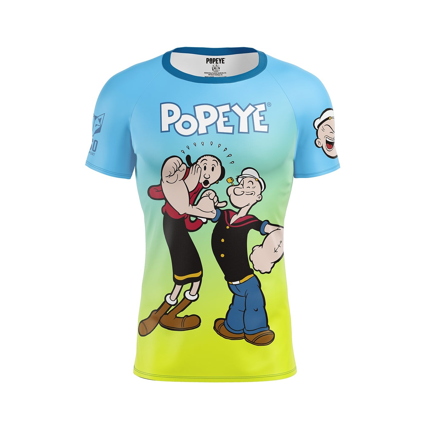 Herren-T-Shirt mit kurzen Ärmeln – Popeye & Olive