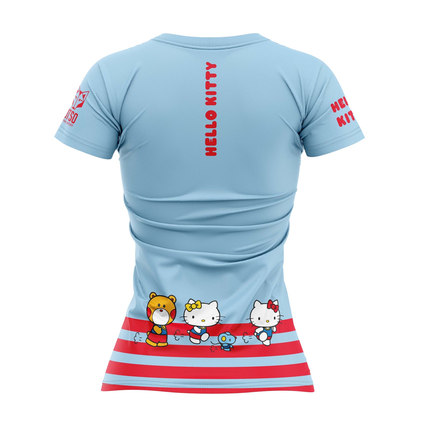 T-shirt Femme/Enfant manches courtes - Hello Kitty Stripes