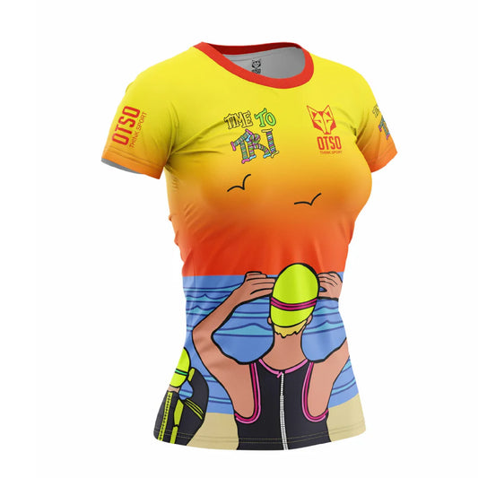 T-shirt Femme manches courtes - Time to Tri Swim
