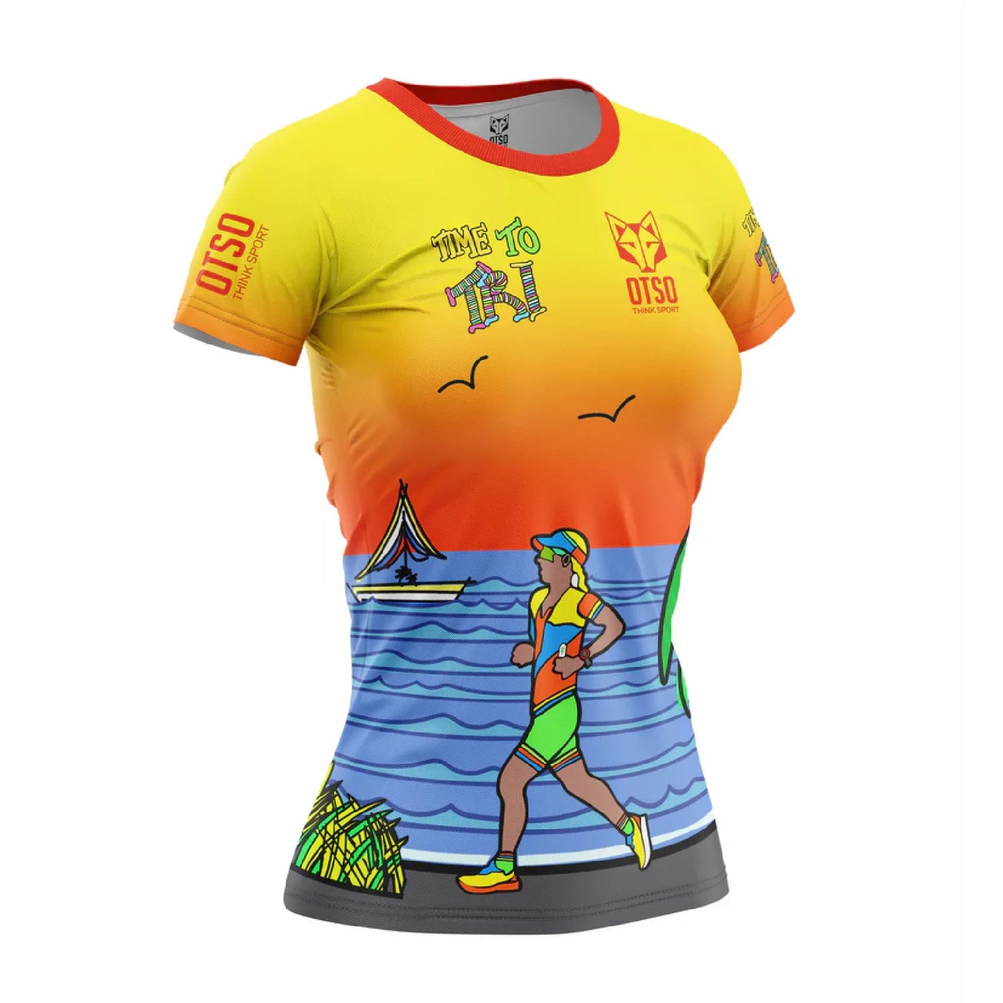 T-shirt Femme manches courtes - Time to Tri Run