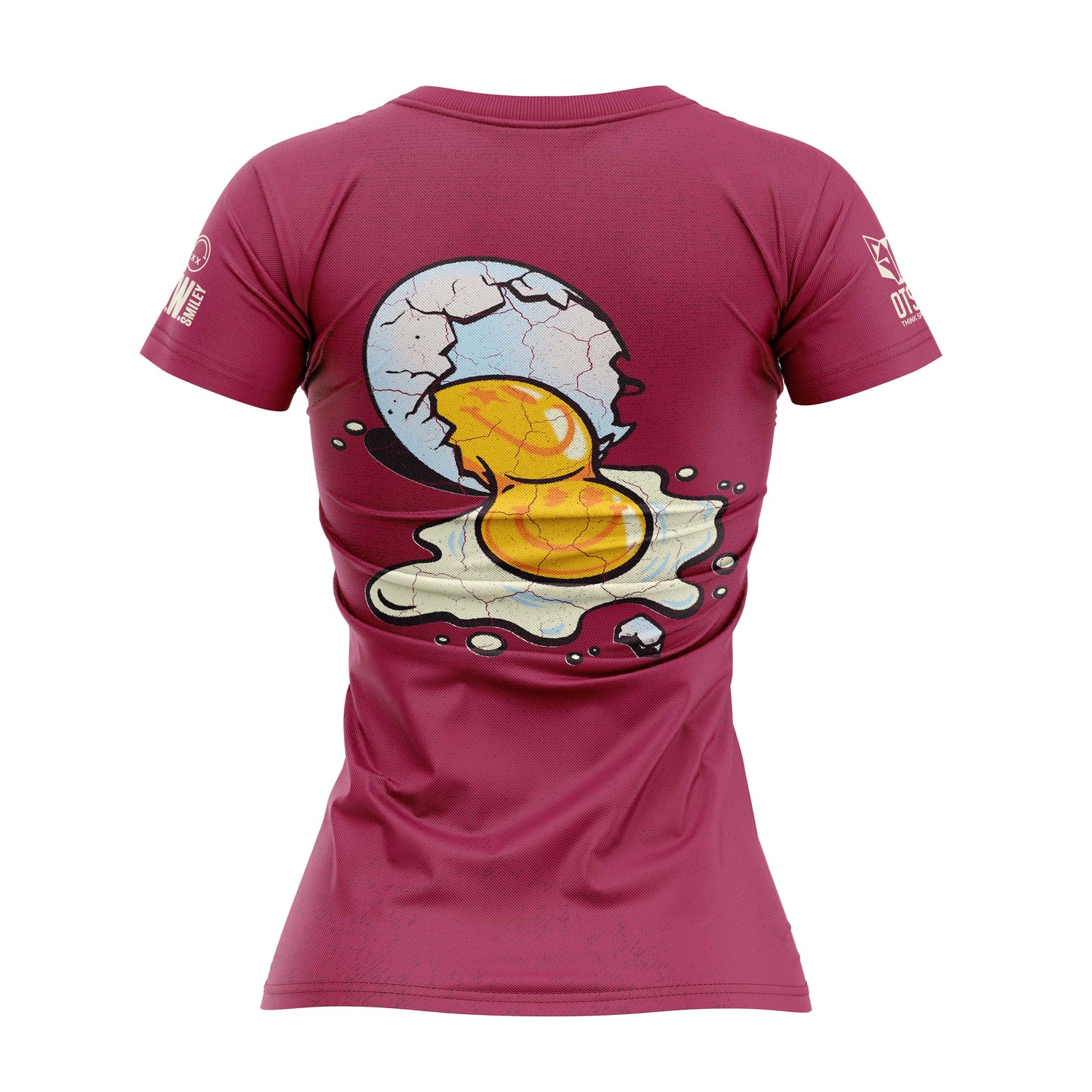 T-Shirt Femme - S.W.Smiley Concrete Canvas Egg