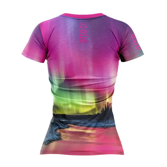 Women's short-sleeved shirt - Northern lights