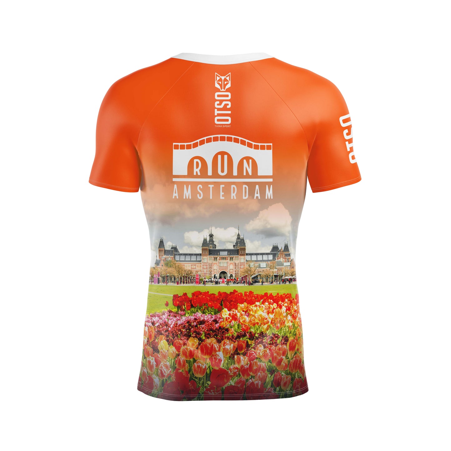 Herren T-Shirt mit kurzen Ärmeln - Lauf Ámsterdam 2024 (Ausverkauf)