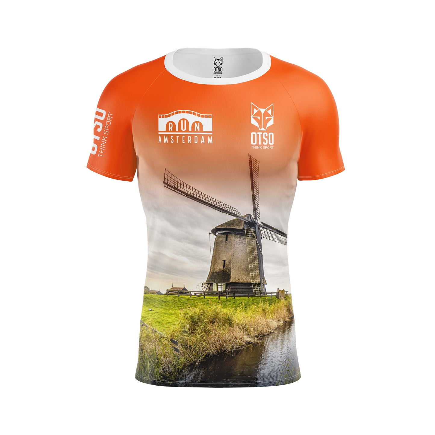 Herren T-Shirt mit kurzen Ärmeln - Lauf Ámsterdam 2024 (Ausverkauf)