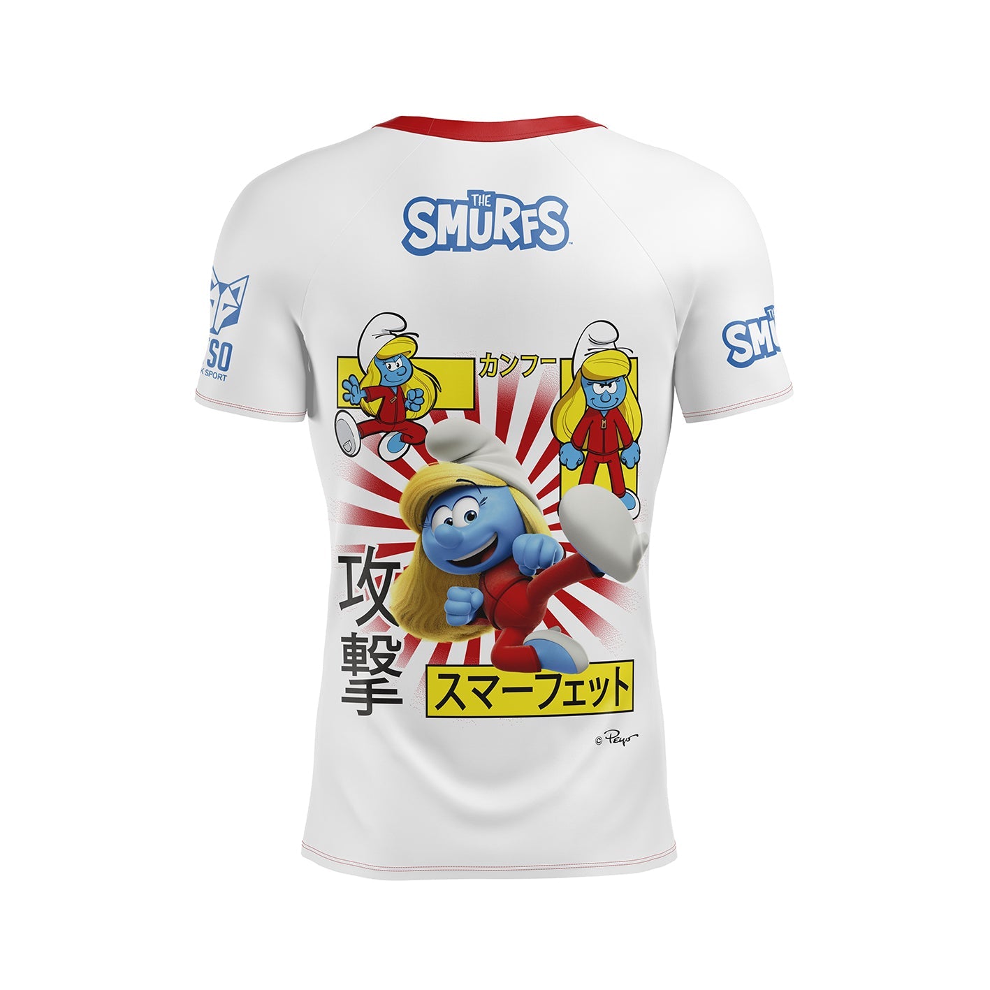 T-Shirt Homme manches courtes - Smurfs Manga White (Outlet)
