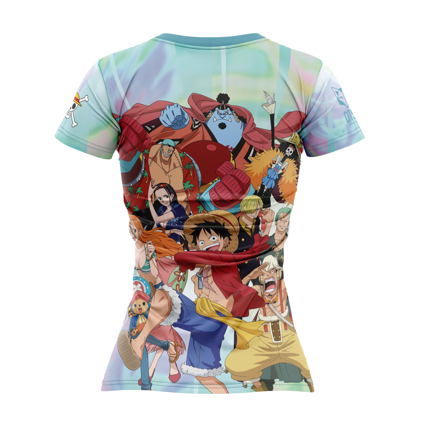 T-Shirt Femme manches courtes - One piece fishman luffy and the crew green