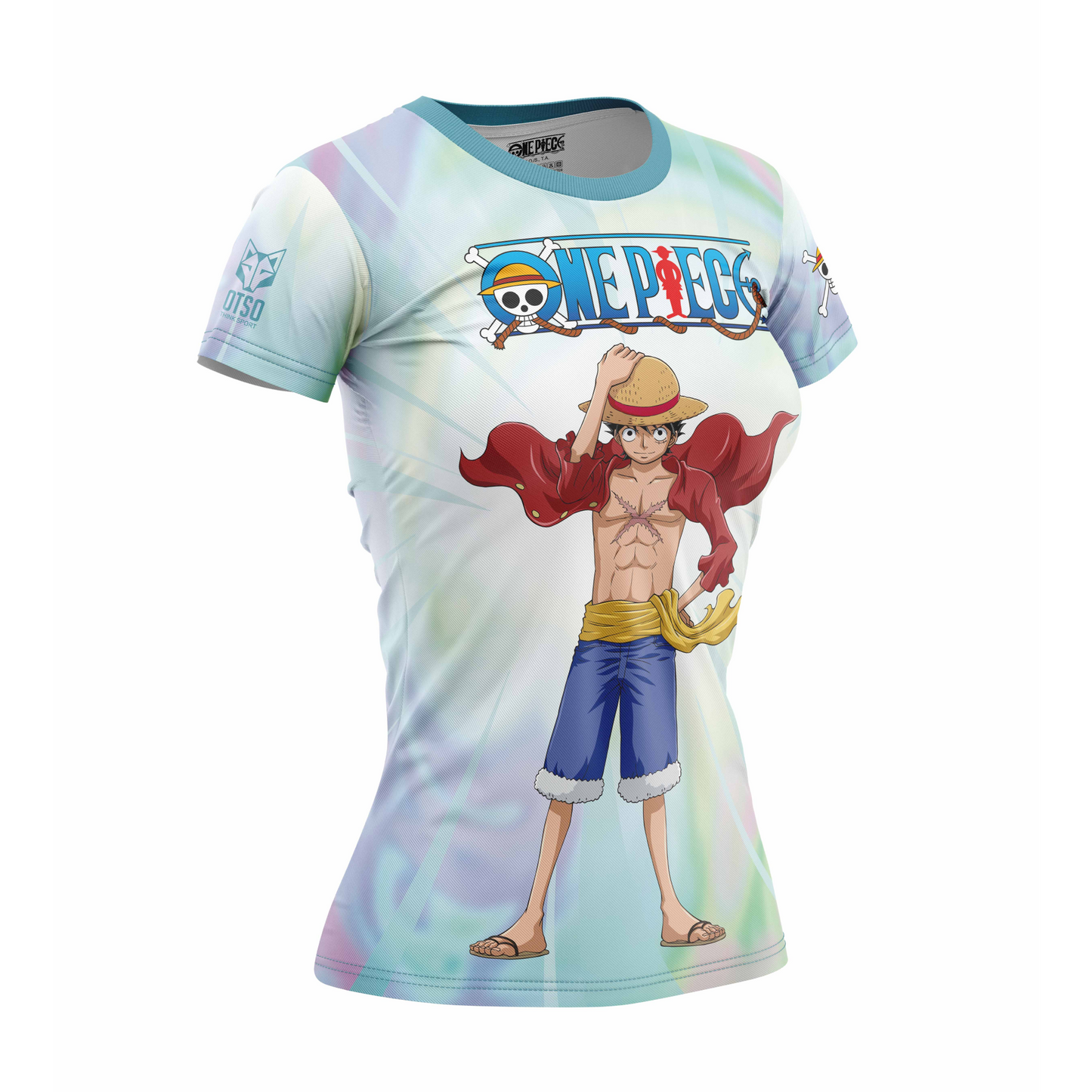 T-Shirt Femme manches courtes - One piece fishman luffy and the crew green