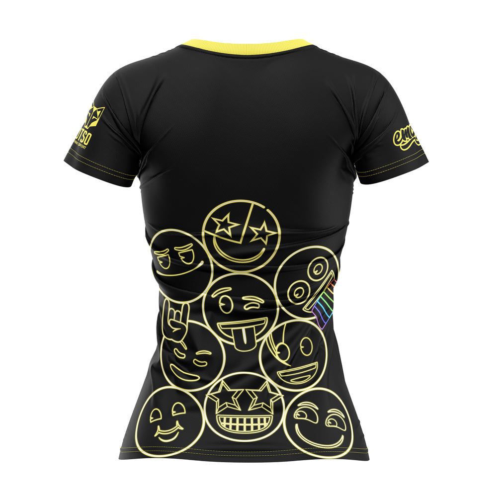 Women's Shirt - Neon Face Symbols