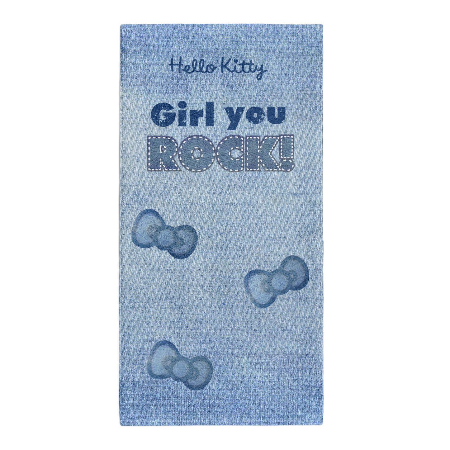 Serviette microfibre - Hello Kitty Denim