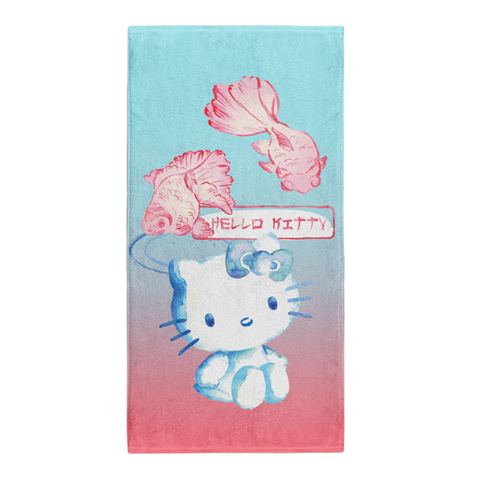 Serviette microfibre - Hello Kitty Wave