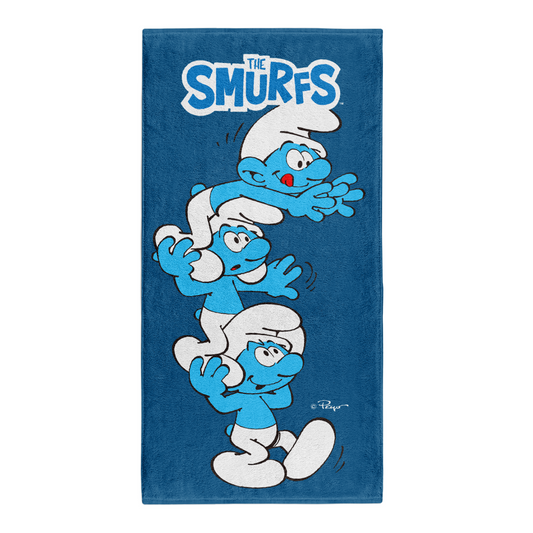 Serviette microfibre - Smurfs Tower