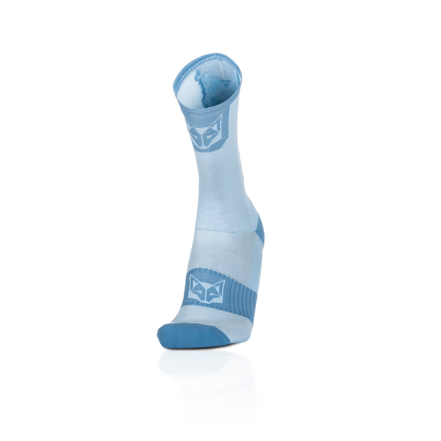 Chaussettes cyclisme hautes - Turquoise & Steel Blue