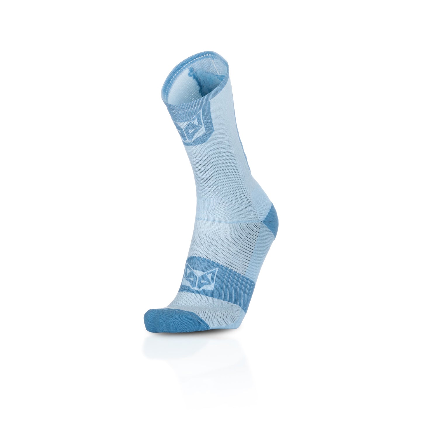 Chaussettes cyclisme hautes - Turquoise & Steel Blue