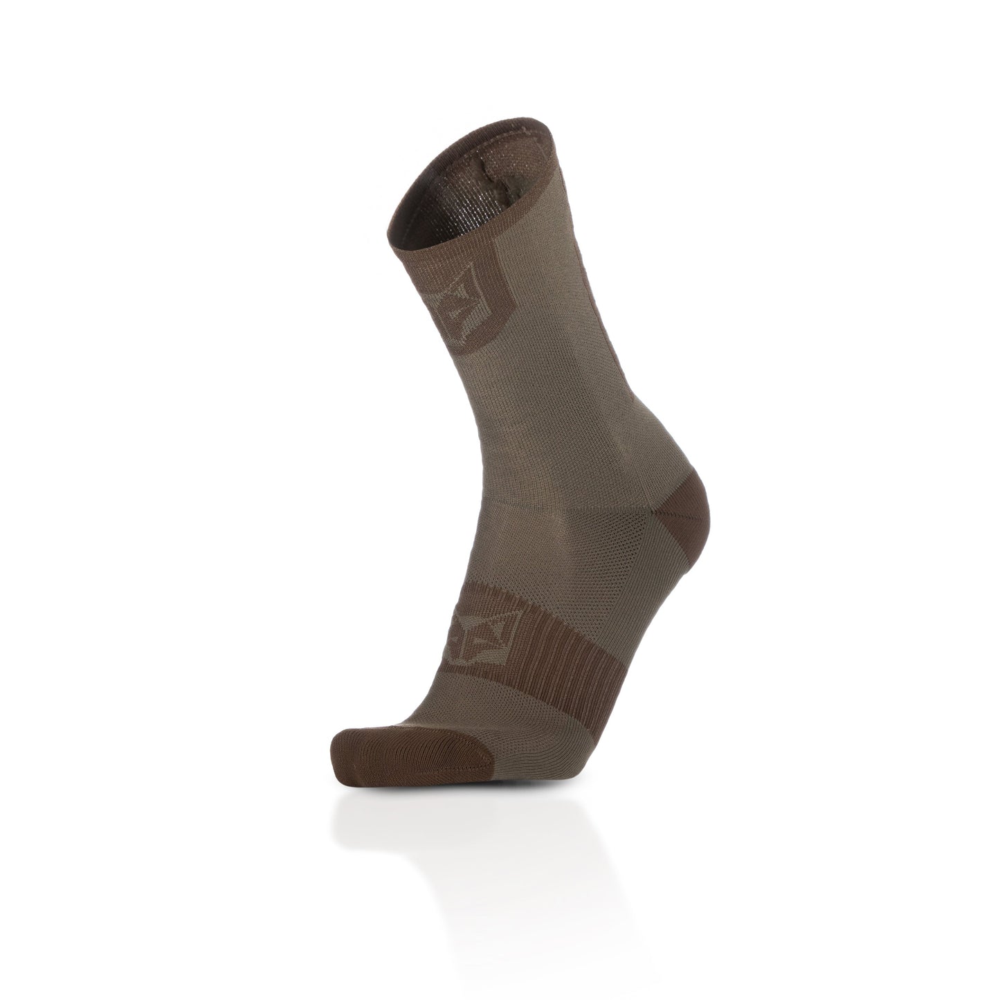 Chaussettes cyclisme hautes - Gold & Coffee