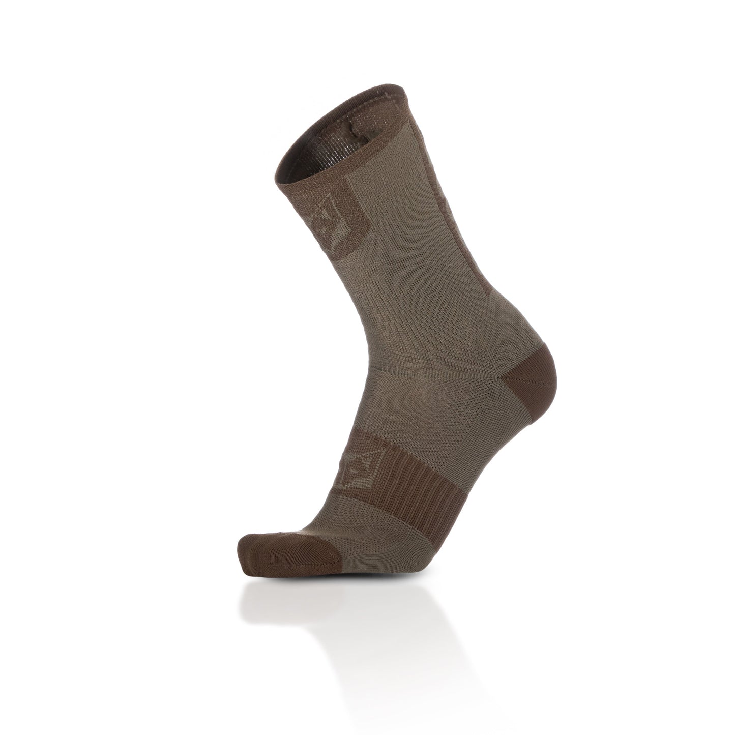 Chaussettes cyclisme hautes - Gold & Coffee