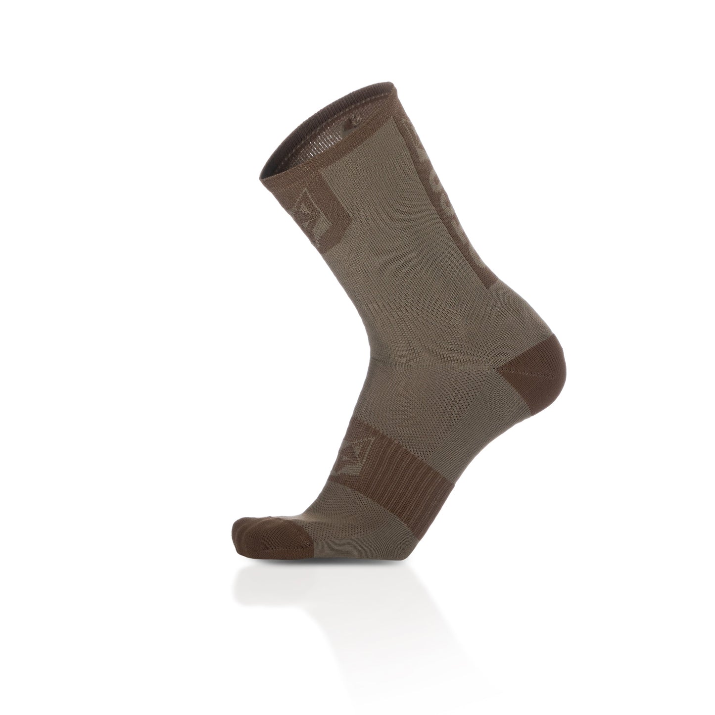 Chaussettes cyclisme hautes - Gold & Coffee