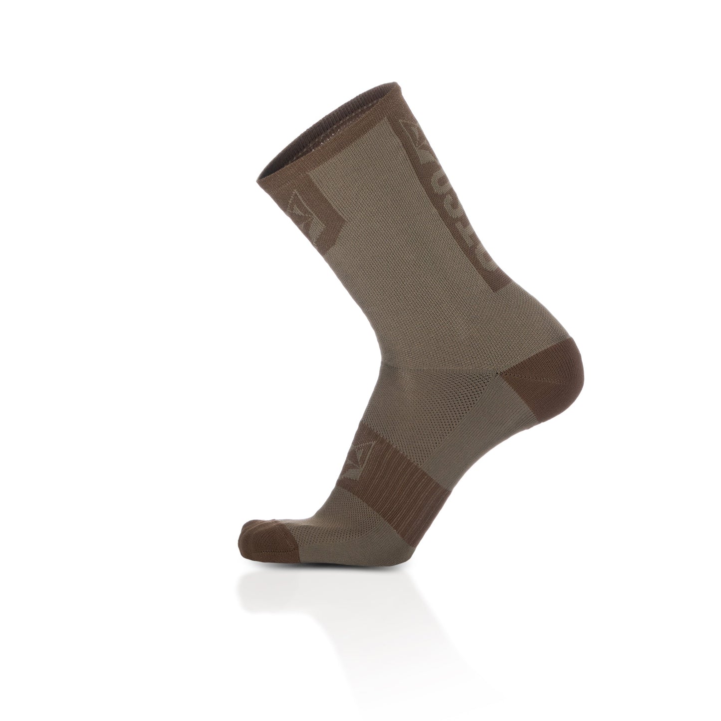 Chaussettes cyclisme hautes - Gold & Coffee