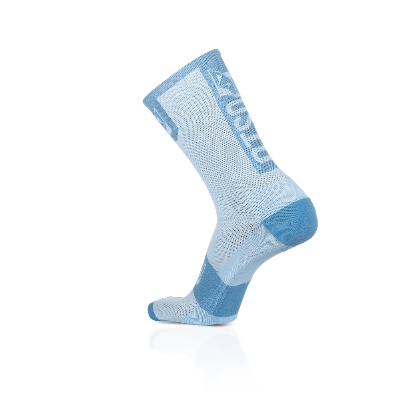 Chaussettes cyclisme hautes - Turquoise & Steel Blue