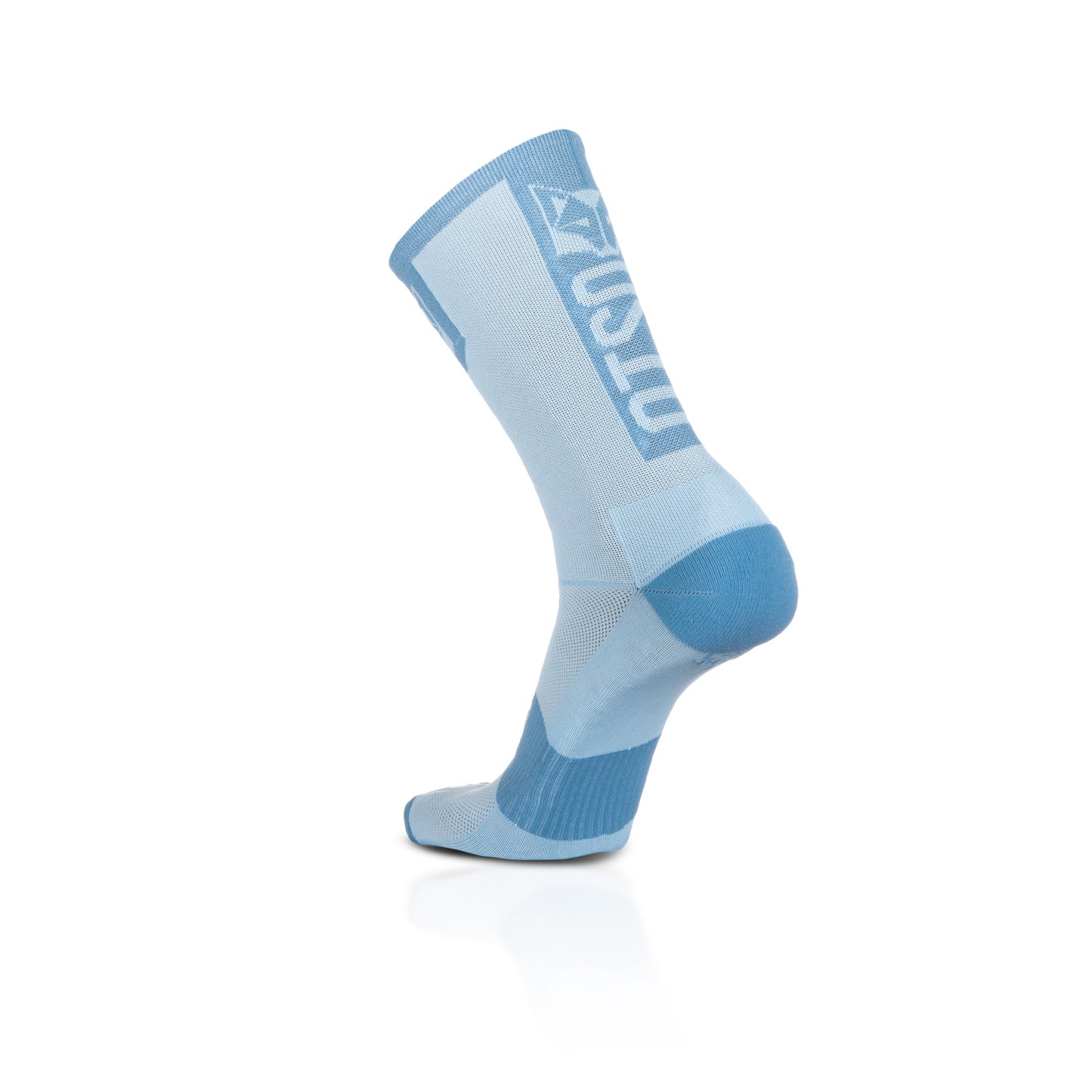 Chaussettes cyclisme hautes - Turquoise & Steel Blue