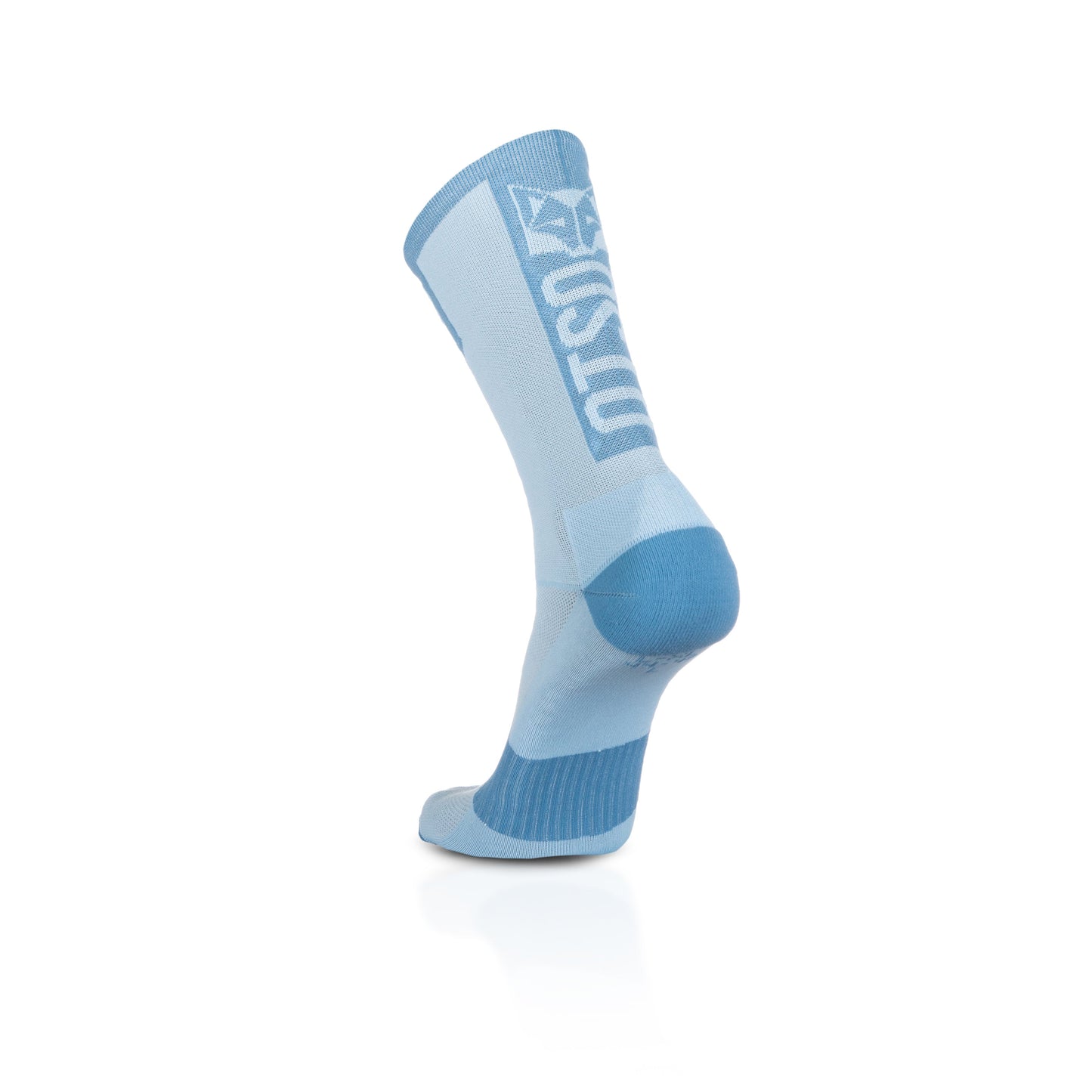 Chaussettes cyclisme hautes - Turquoise & Steel Blue