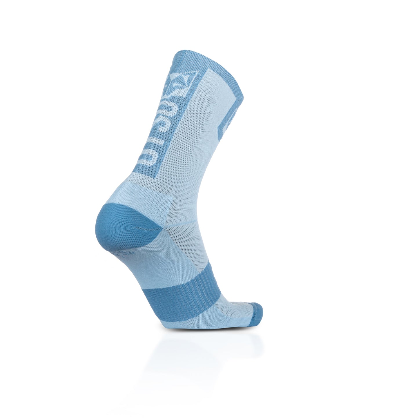 Chaussettes cyclisme hautes - Turquoise & Steel Blue